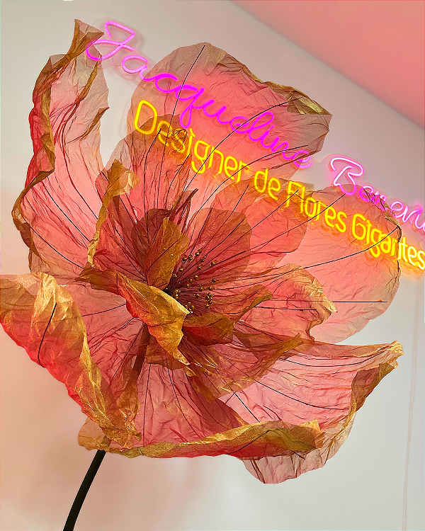 Flor em Organza - Exclusif *Edição Exclusiva de Natal