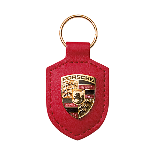 Chaveiro - Emblema Porsche vermelho