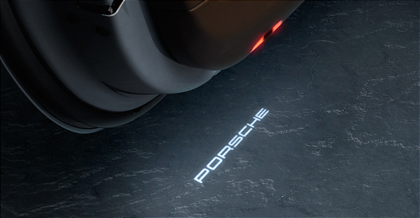 Projetor da porta LED com logótipo "PORSCHE" - 911