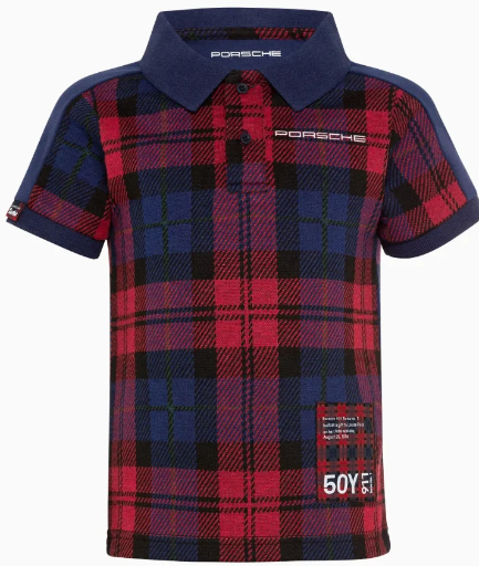 CAMISA POLO INFANTIL VERMELHA XADREZ ( 8-10 anos )