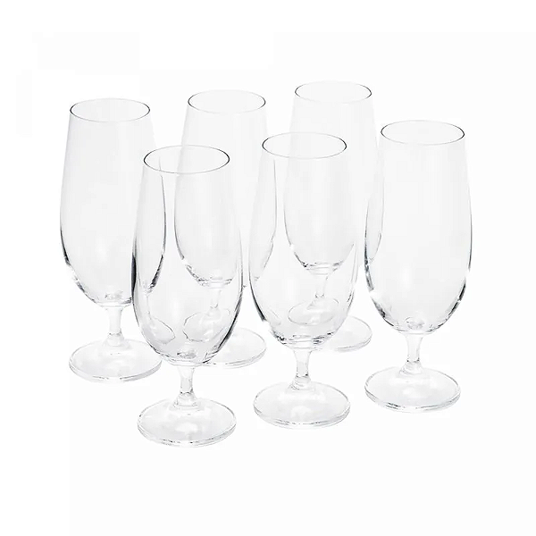 Conjunto 6 Taças de Cerveja de Cristal Ecológico Gastro/Colibri 380ml