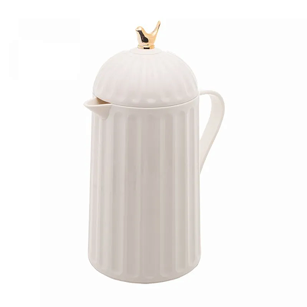 Garrafa Térmica de Plástico Bird Branca 600ml
