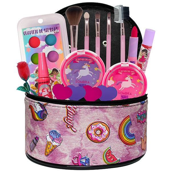 Maquiagem Infantil Kit Estojo Mega Promocao Exclusivo Top