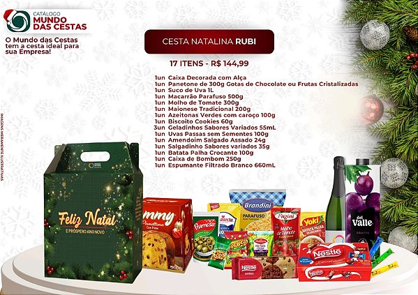 CESTA NATALINA RUBI