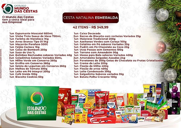 CESTA NATALINA ESMERALDA