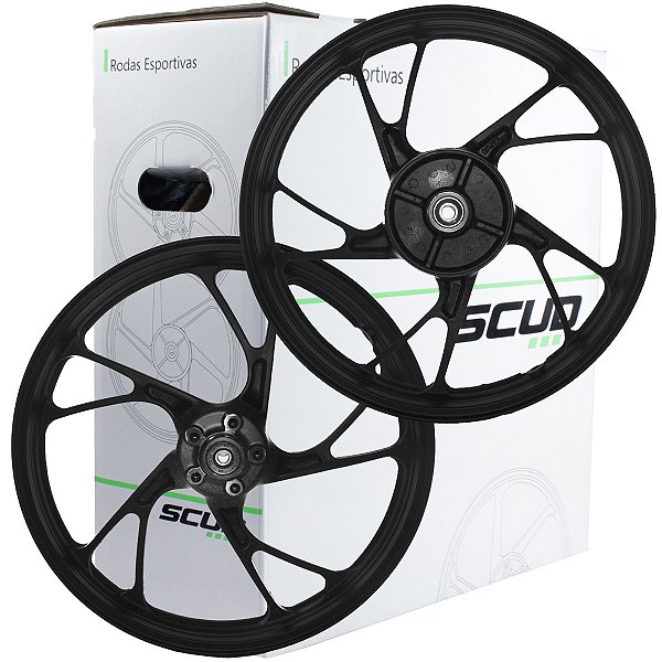 Par de rodas de alumínio liga leve freio a disco CG150 CG160 Fan Titan ESD EX 2014 diante rolamentos pé de galinha Scud