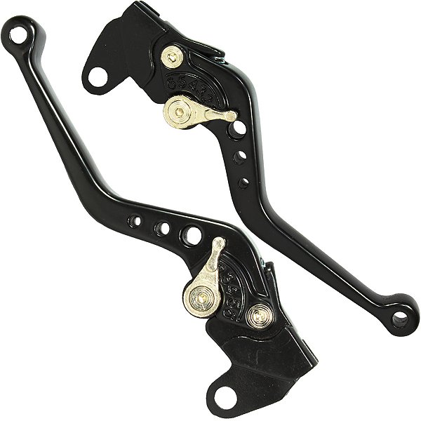 Manete de freio embreagem esportivo a tambor YBR125 Factor 2000 a 2016 par