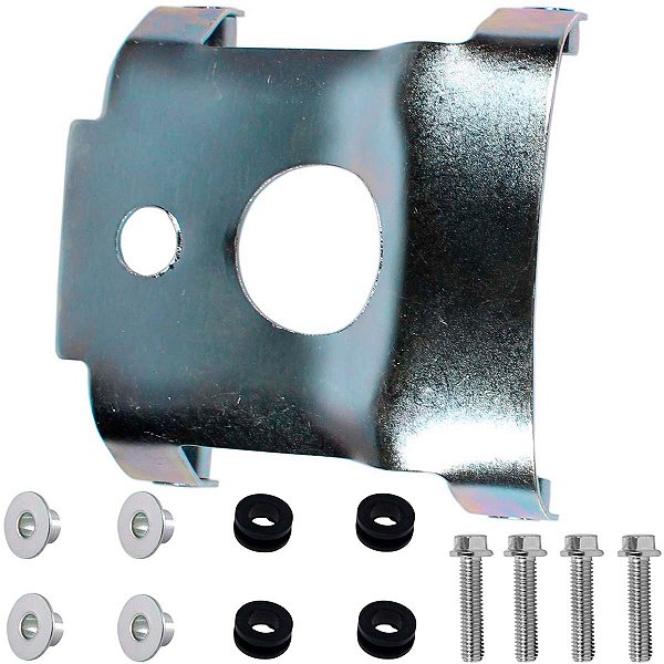Suporte do paralama dianteiro CG150 Fan Titan Mix 2009 a 2013 aranha com parafusos coxim e bucha de fixação