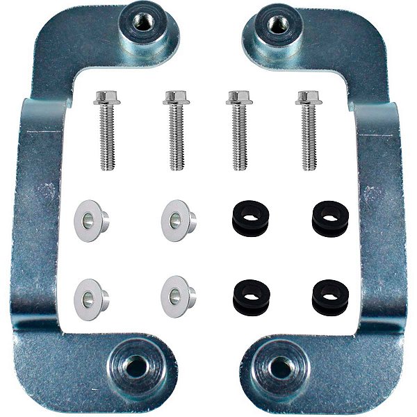 Suporte do paralama dianteiro CBX250 Twister 2001 a 2008 aranha par com parafusos coxim e bucha de fixação
