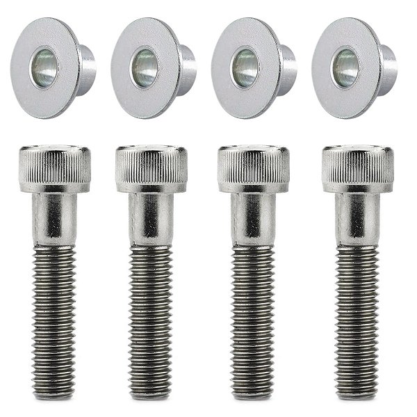 Kit 4 coxim parafusos inox buchas fixação paralama dianteiro YBR125 Factor YBR150 Factor YS150 Fazer