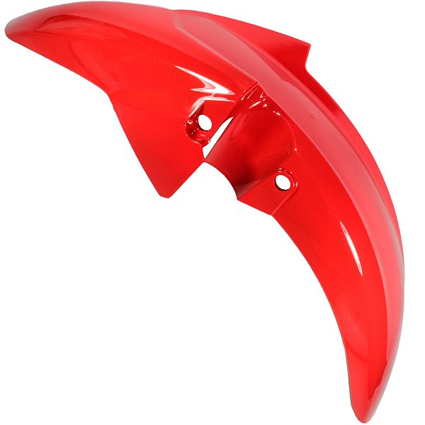 Paralama dianteiro CG125 Fan 2014 a 2018 CG150 Fan Titan Start 2014 a 2015 CG160 Fan Titan Start 2016 em diante vermelho