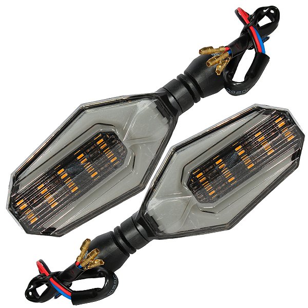 Kit 2 pisca led Custom Universal CG125 CG150 Fan Titan CB300 XRE300 CBX250 Twister NXR125 NXR150 NXR160 Bros XRE190 YBR