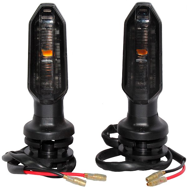 Kit 2 pisca led modelo CB250F Twister Universal CG125 CG150 CG160 Fan Titan Start 2014 em diante fumê