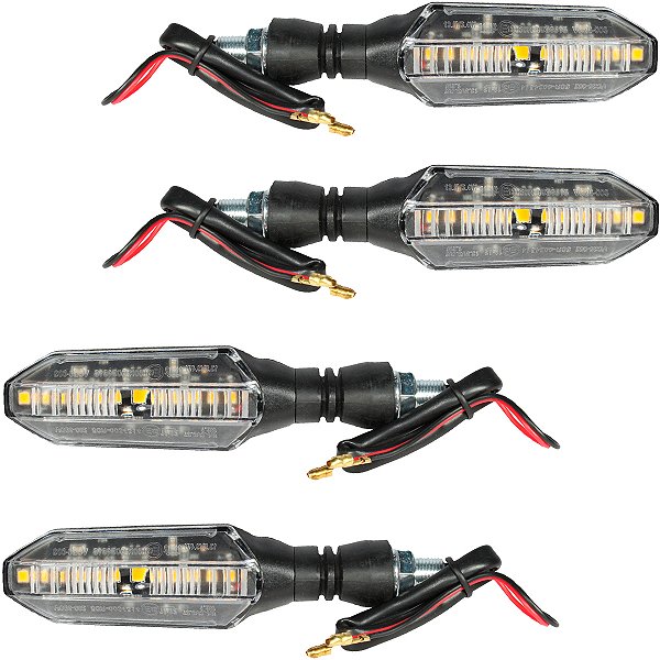 Kit 4 pisca led sequencial CB250F para CG125 CG150 Fan Titan CB300 XRE300 CBX250 Twister NXR125 NXR150 NXR160 Bros XRE