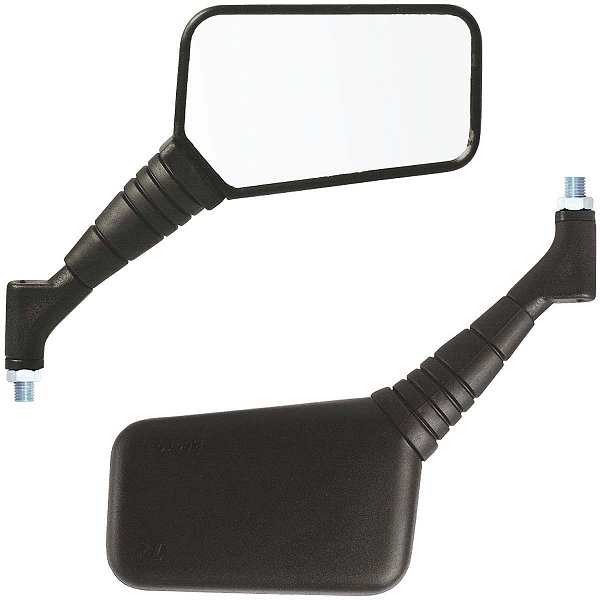Retrovisor espelho moto CB400 CB450 CBR450 Ebano Sanfonado Lente plana Honda Par