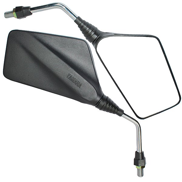 Retrovisor espelho moto RD125 RD135 RDZ135 Lente plana Haste cromada Yamaha Par