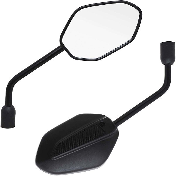 Retrovisor espelho moto CB250 CB250F Twister 2016 a 2022 Lente plana Honda Par