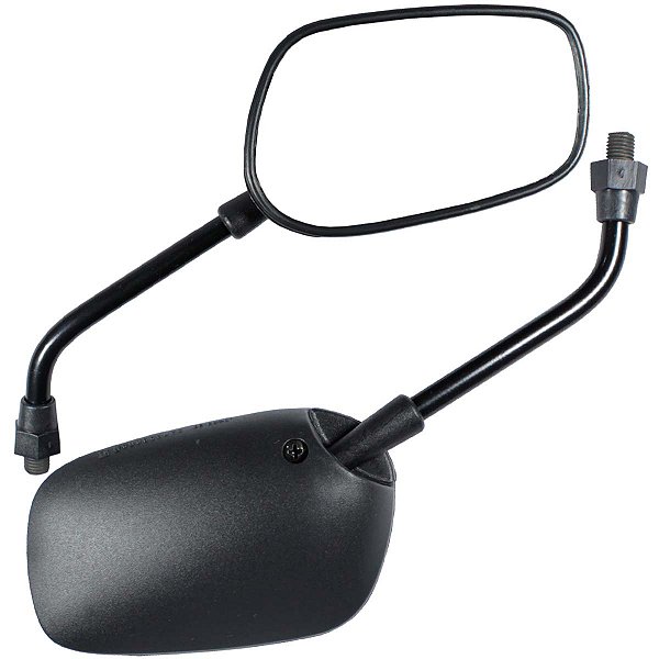 Retrovisor espelho moto mini CG125 CG150 Fan Titan Sport 2000 a 2013 Lente plana Haste normal Honda Par