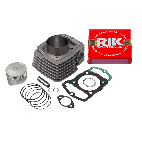 Kit motor cilindro completo KMP Premium anel Rik NXR150 Bros OHC CBX150 Aero NX150