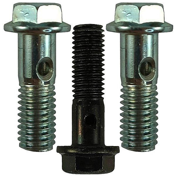 Kit parafusos tubo duto de óleo tampa lateral CBX250 Twister XR250 Tornado CB300 XRE300 (com furo) parafuso do retorno
