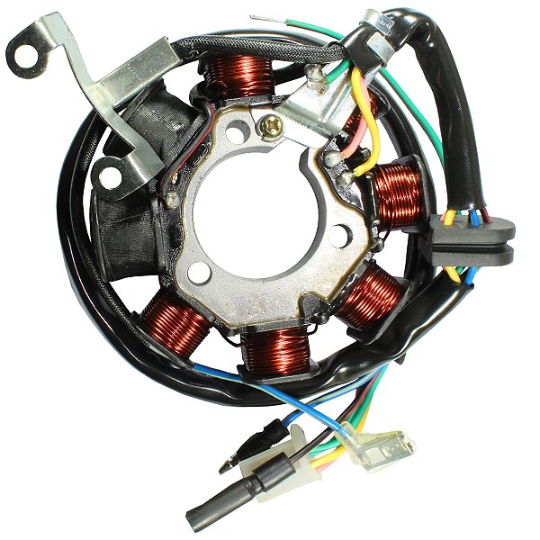 Estator gerador magneto completo CBX150 Aero CBX200 Strada NX150 NX200 XR200 XR200R