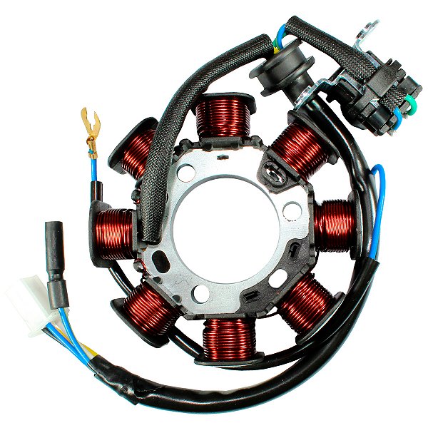 Estator gerador magneto completo YBR125 Factor XTZ125 2006 a 2010
