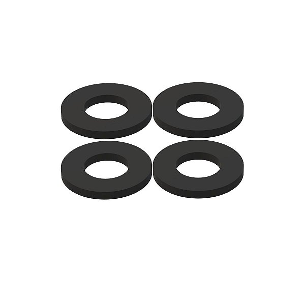 Kit 4 arruelas de plástico Para Parafuso Bolha Carenagem Moto 10x5x1 Cb Cbr Rd350