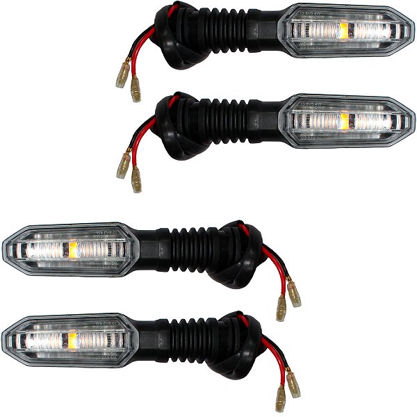 Kit 4 pisca led FZ250 Fazer 2018 em diante YBR150 Factor YS150 Fazer 2016 em diante