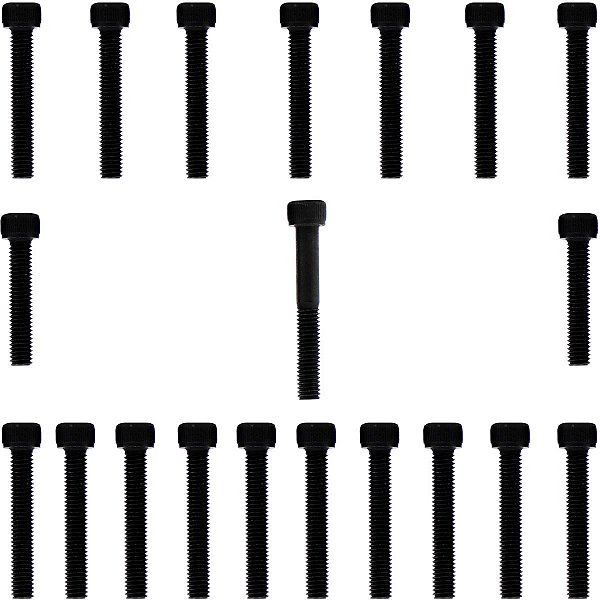 Kit parafusos aço liga tampa motor lateral esquerda+direita XLS125 1984 a 1996 XL125 Duty 1984 a 1991 Honda