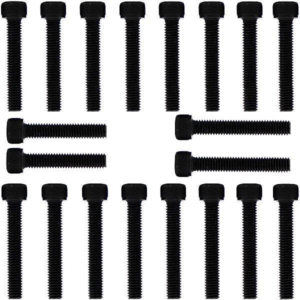 Kit parafusos aço liga tampa motor lateral esquerda+direita Biz110I Pop110I 2016 em diante Biz110 Pop110 Honda