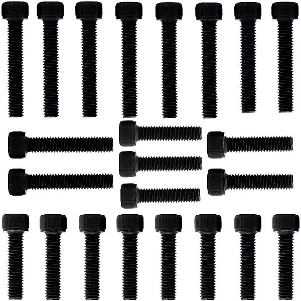 Kit parafusos aço liga tampa motor lateral esquerda+direita Biz125 2006 KS/ES/EX/+ em diante Honda