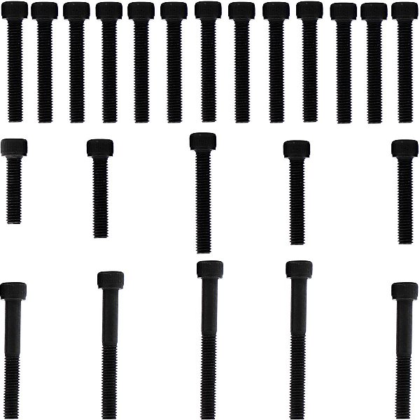 Kit parafusos aço liga tampa motor lateral esquerda+direita CBX150 Aero 1988 a 1993 NX150 1988 a 1993 Honda OHC