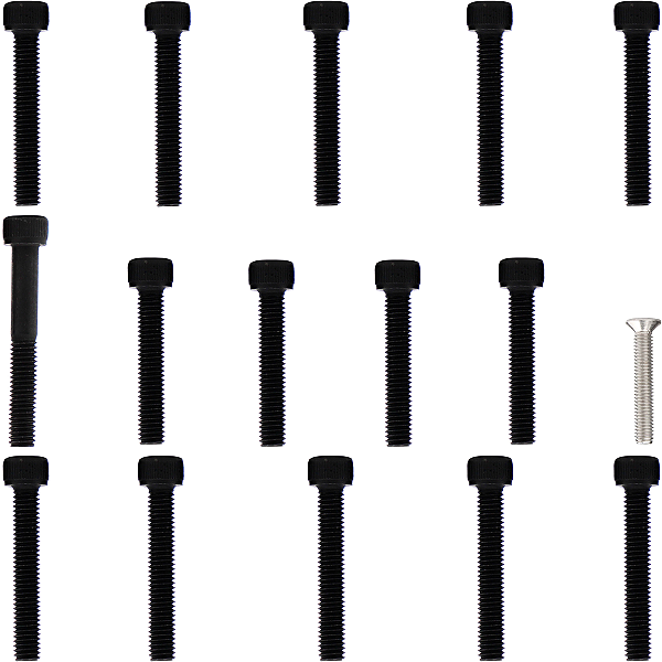 Kit parafusos aço liga tampa motor lateral esquerda+direita CG125 Bolinha 1977 a 1988 ML125 1977 a 1984