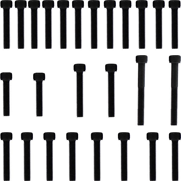 Kit parafusos aço liga tampa motor lateral esquerda+direita CR250R 1992 a 2001 CR250 2 tempos Honda