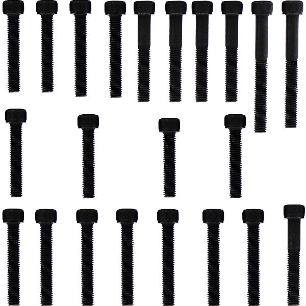 Kit parafusos aço liga tampa motor lateral esquerda+direita NXR125 Bros 2003 a 2005