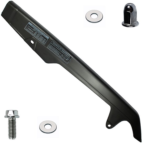 Protetor porta cobre corrente CG125 Today Fan Titan 1983 a 2013 CBX150 Aero 1988 a 1993 com parafusos