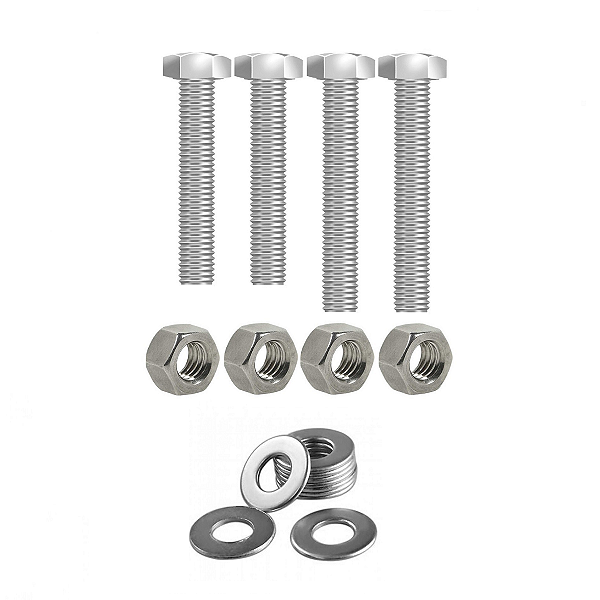 Kit parafusos inox suporte motor DT CG125 1977 a 1988 ML125 Turuna125 CG Bolinha Honda Fixação Peito motor Chassi