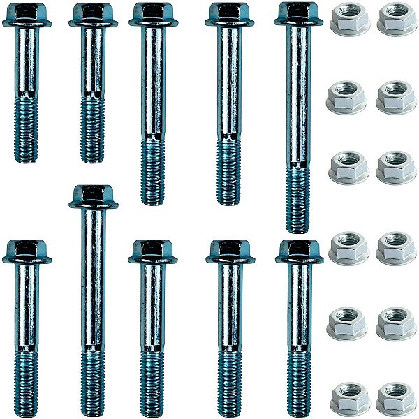 Kit parafusos suporte motor CG125 1989 a 1999 Titan 1995 a 1999 Today 1995 a 1999 Fixação motor Chassi