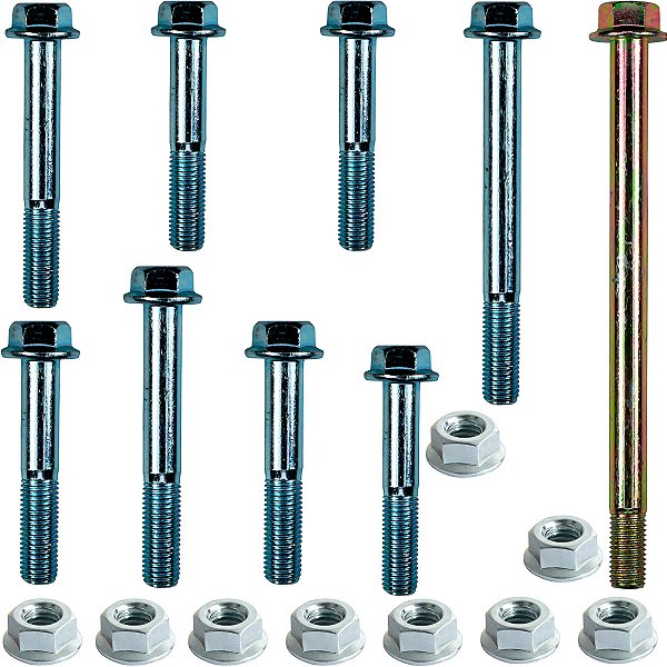 Kit parafusos suporte motor NX150 1988 a 1993 Fixação motor Chassi