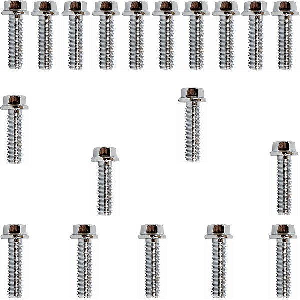 Kit parafusos cromados tampa motor lateral esquerda+direita CB400 1980 a 1983 CB450 1984 a 1994