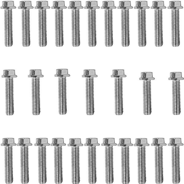 Kit parafusos zincados tampa motor lateral esquerda+direita CBR600F 1992 a 1998 CBR600