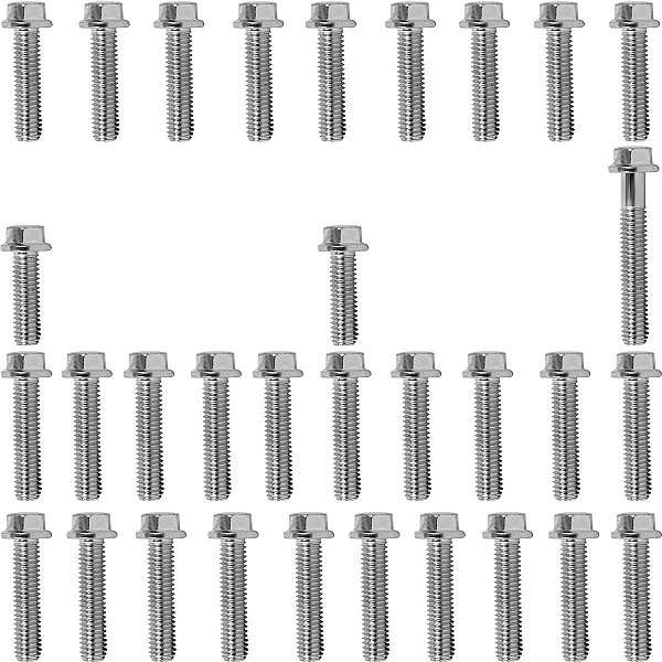 Kit parafusos zincados tampa motor lateral esquerda+direita CBR250 2012 CB250R