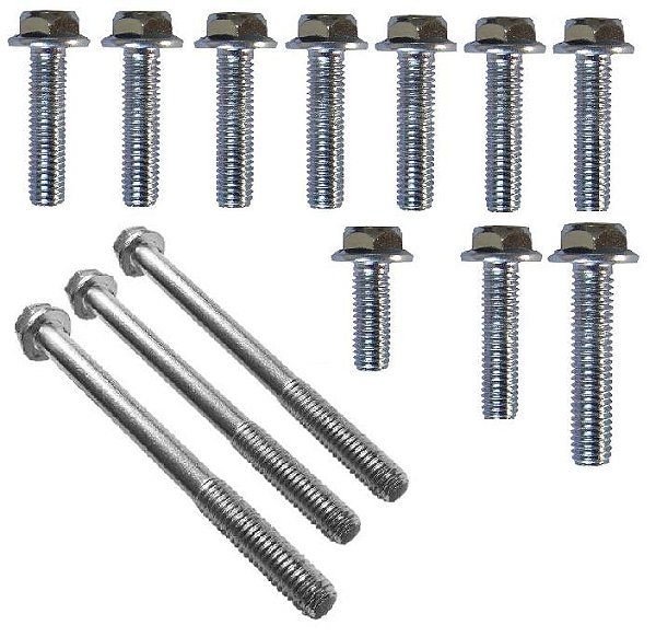 Kit parafusos zincados tampa motor lateral esquerda+direito CB1000R 2011 a 2015 CBR1000RR 2004 a 2007 CB1000 CBR1000
