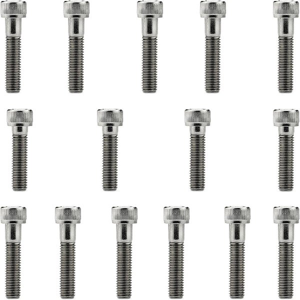 Kit parafusos inox tampa motor lateral esquerda+direita CG125 1989 a 1999 Today125 1989 a 1994 CG125 Titan 1995 a 1999