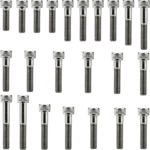 Kit parafusos inox tampa motor lateral esquerda+direita  CRF230F 2007 a 2020 CRF230 Nacional Honda