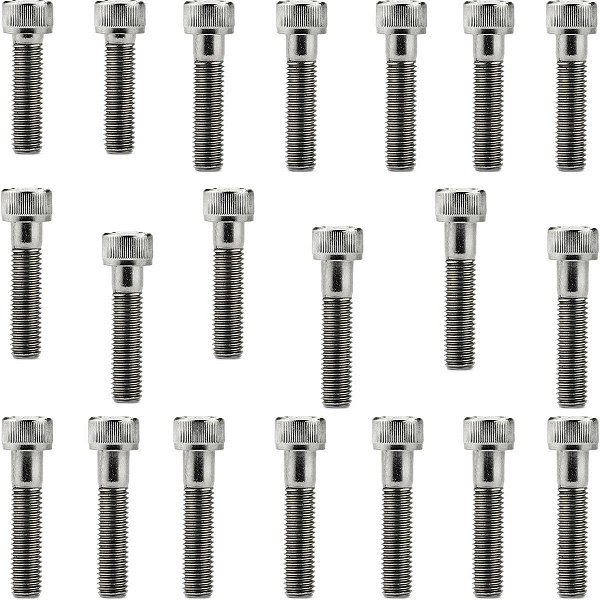 Kit parafusos inox tampa motor lateral esquerda+direita Biz110I Pop110I 2016 em diante Biz110 Pop110 Honda