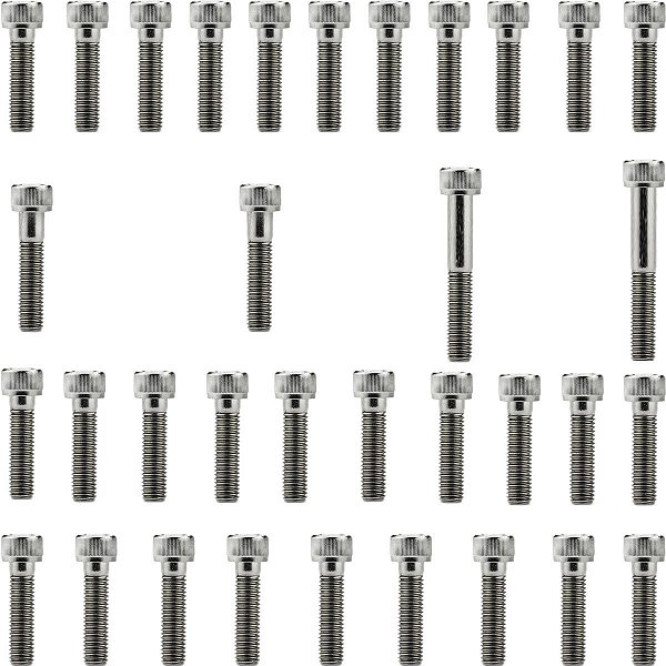 Kit parafusos inox tampa motor lateral esquerda+direita CBR1100XX Super Blackbird 1997 a 2004 CBR1100 Honda