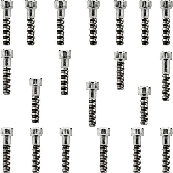 Kit parafusos inox tampa motor lateral esquerda+direita XLS125 1984 a 1996 XL125 Duty 1984 a 1991 Honda