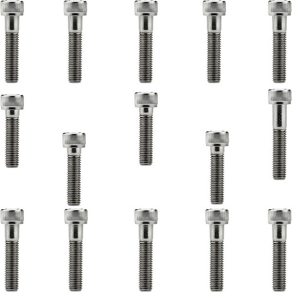 Kit parafusos inox tampa motor lateral esquerda+direita XLR125 1996 a 2000 Honda