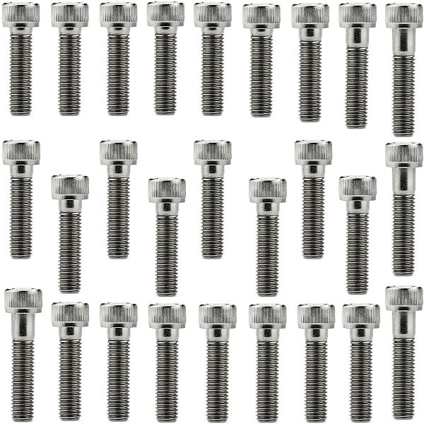 Kit parafusos inox tampa motor lateral esquerda+direita XLX250R 1984 a 1992